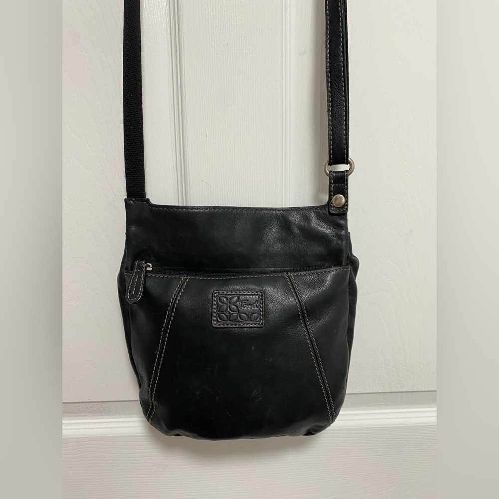 Fossil vintage Black Patterned Leather Bag - Picture 7 of 10